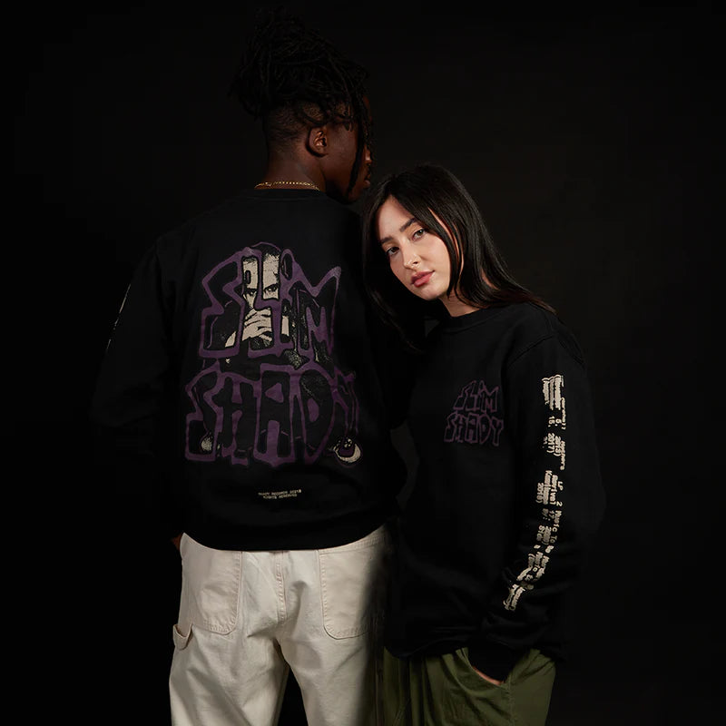 Graffiti Slim Crewneck (Black)