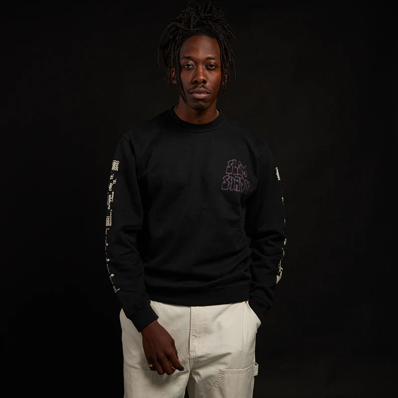 Graffiti Slim Crewneck (Black)