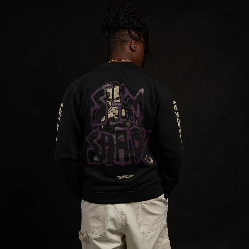 Graffiti Slim Crewneck (Black)