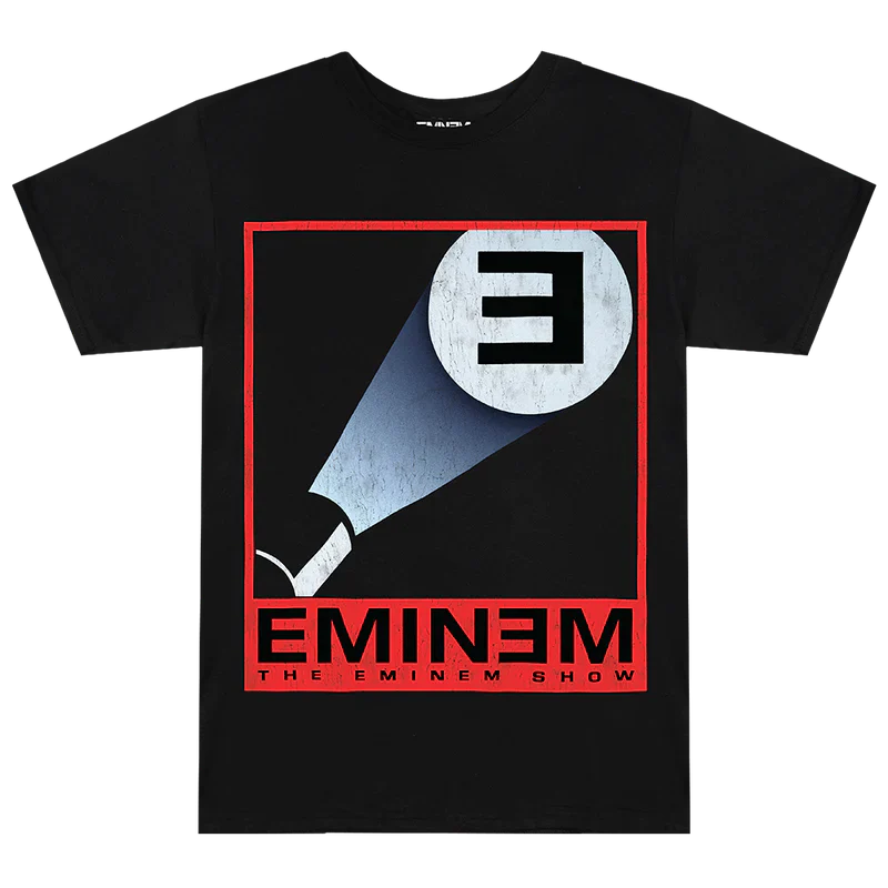 Eminem E Spotlight Distressed Logo T-Shirt