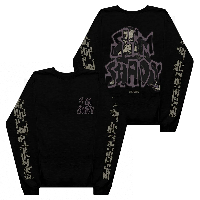 Graffiti Slim Crewneck (Black)