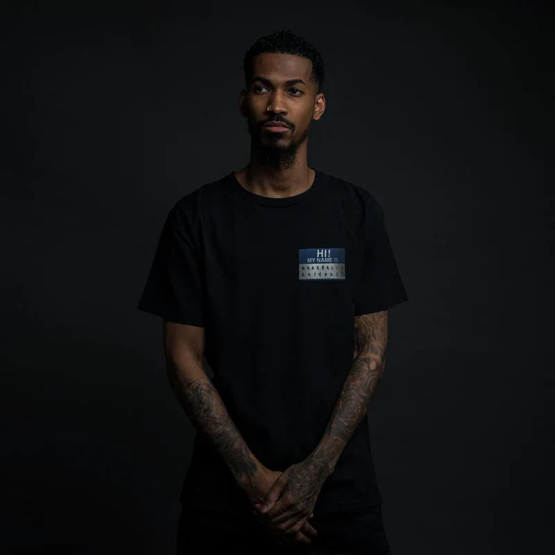 "Hi! My Name Is..." Blue Name Tag Reissue T-Shirt