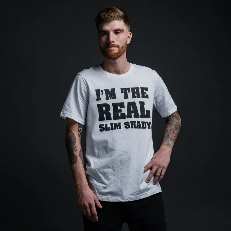 "I'm The Real Slim Shady" White T-Shirt
