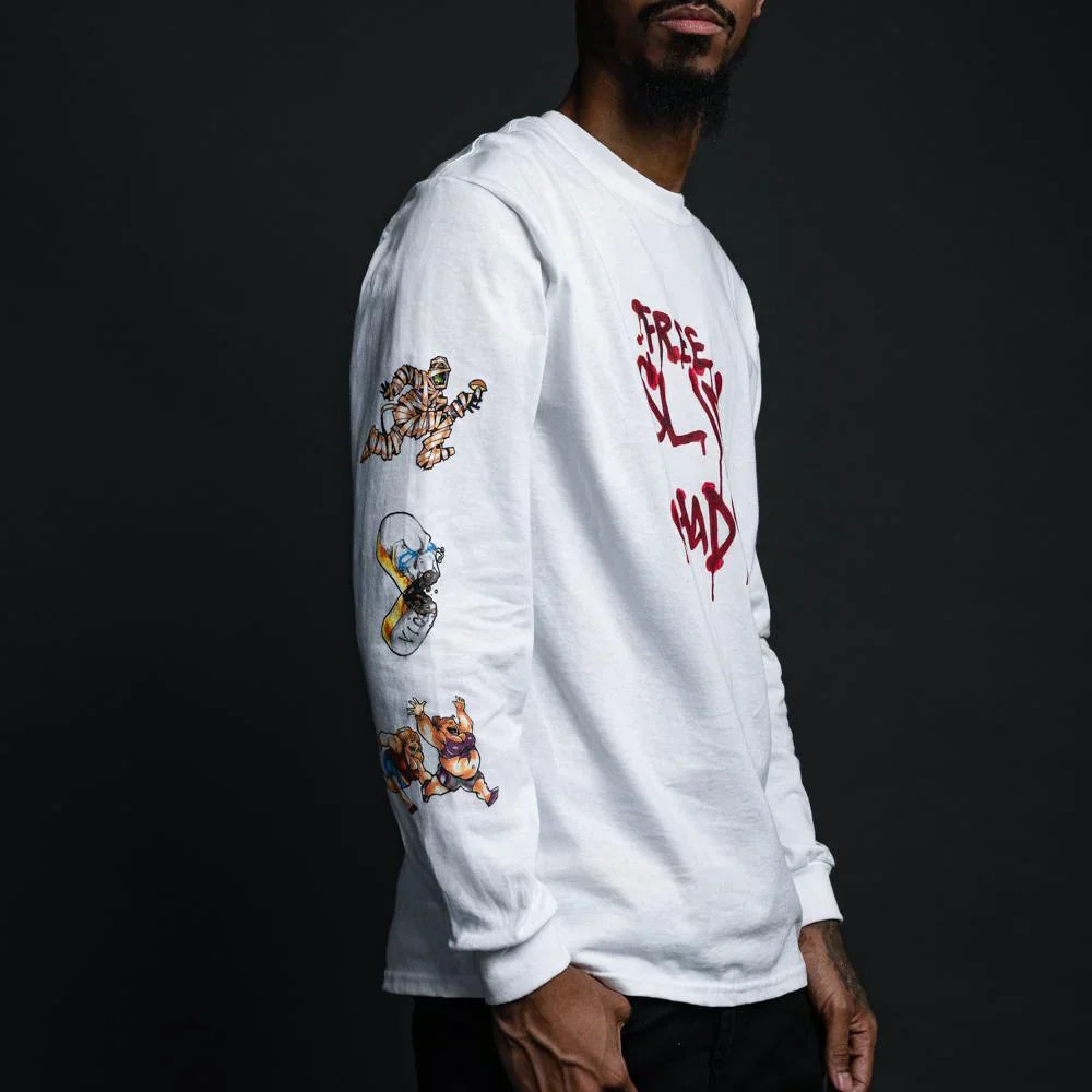 Free Slim Shady White Long Sleeve Shirt