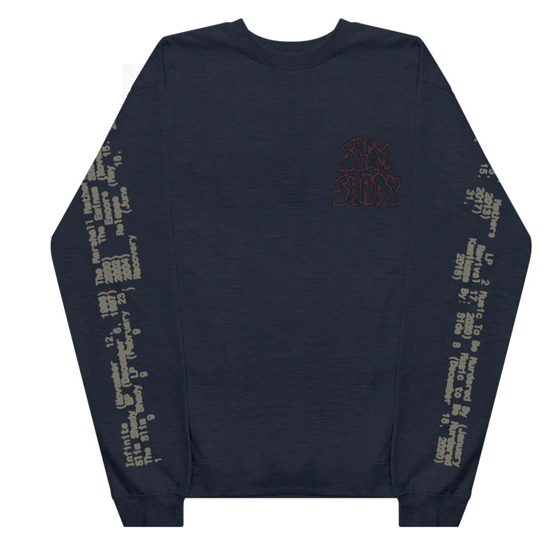 Graffiti Slim Crewneck (Navy)
