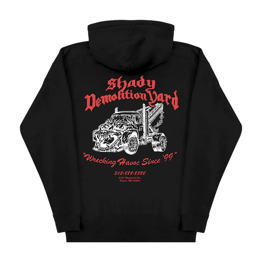 SHADY DEMOLITION BARBED WIRE HOODIE (BLACK)