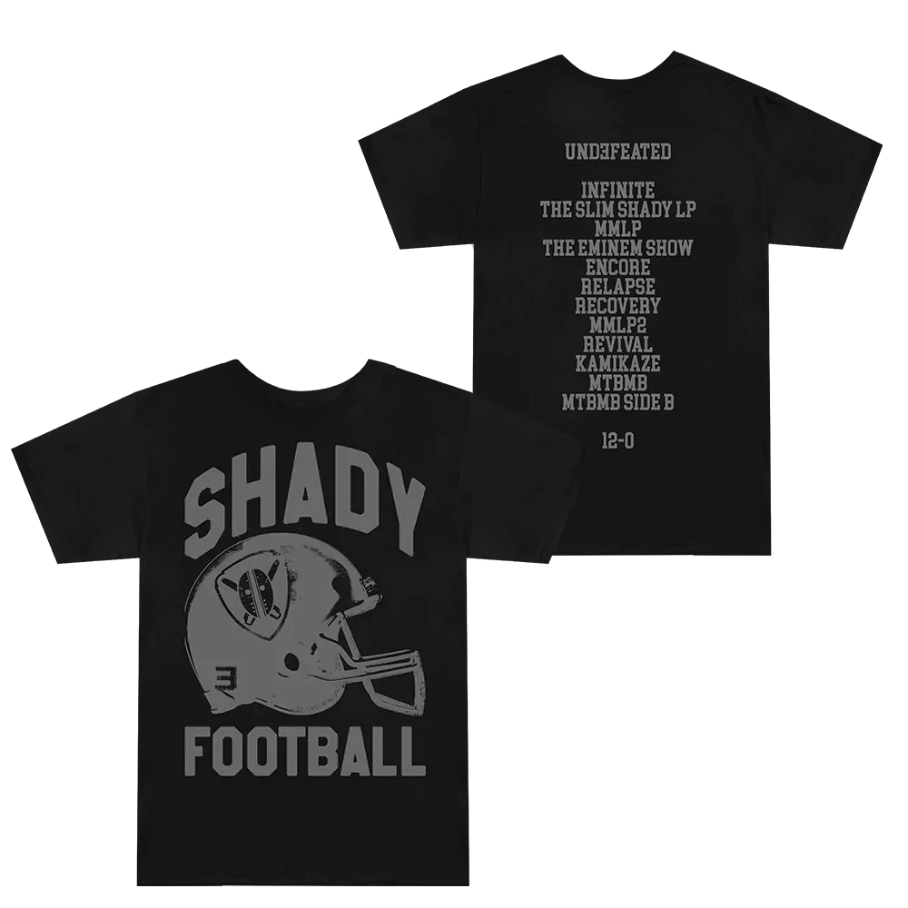 Shady Football T-Shirt (Black)