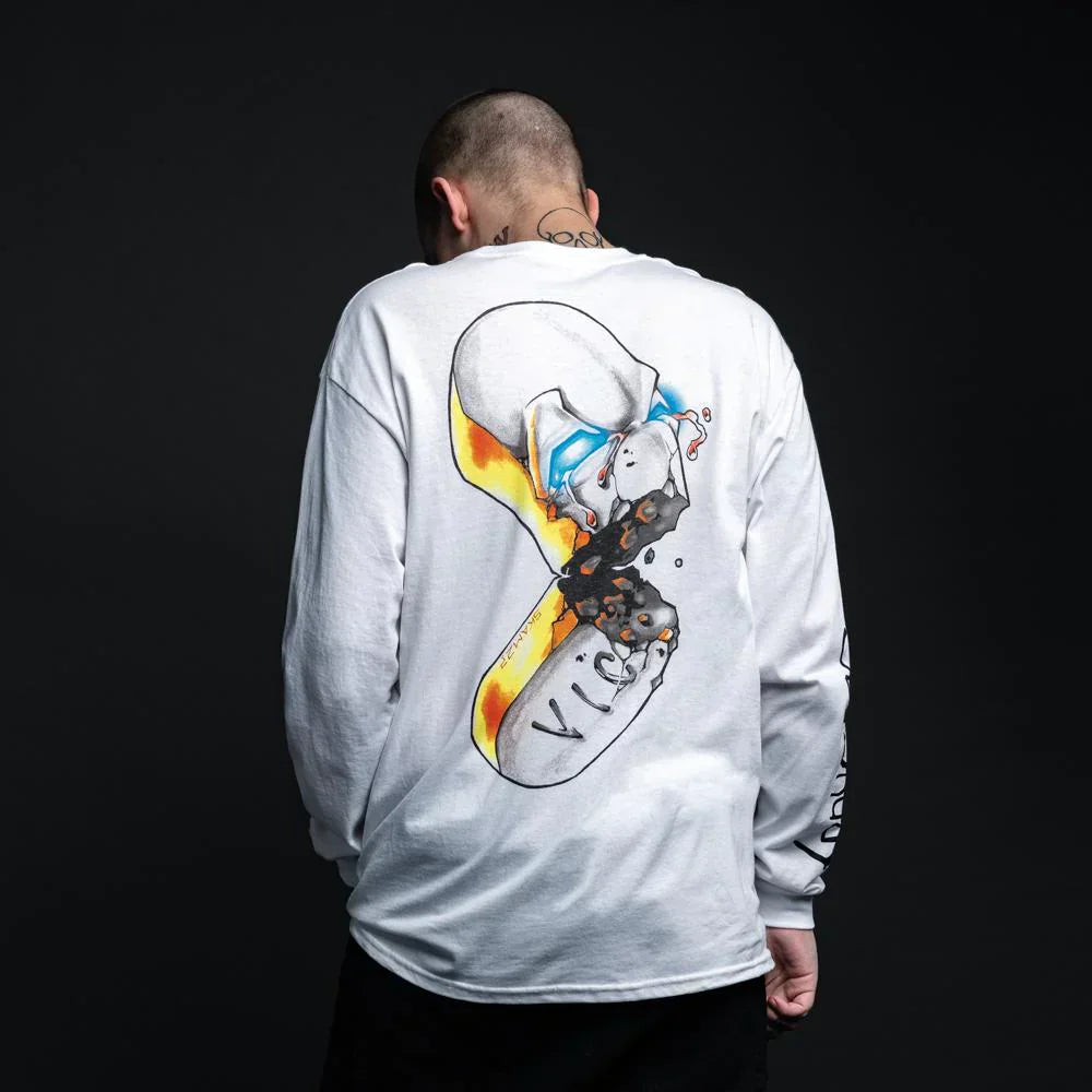 SSLP Illustrations White Long Sleeve Shirt