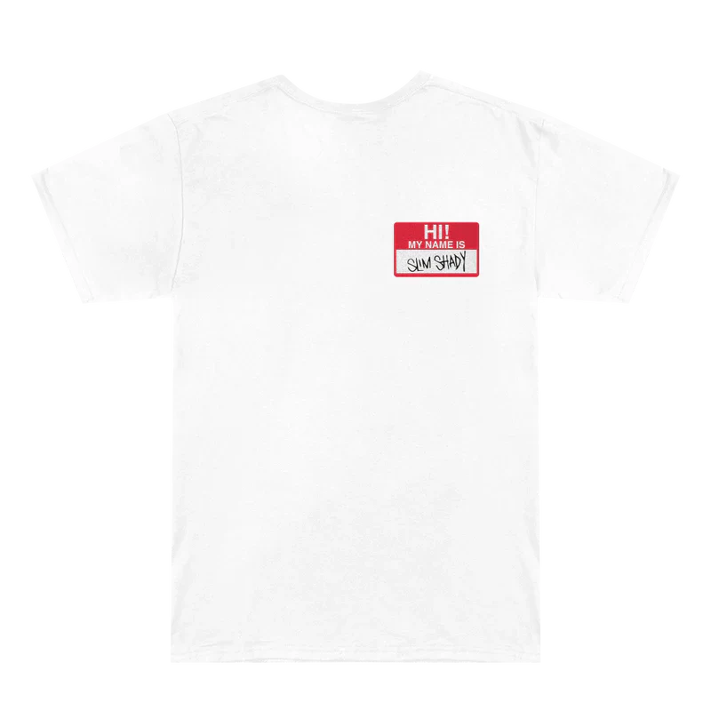 "Hi, My Name Is..." Sticker Logo White T-Shirt