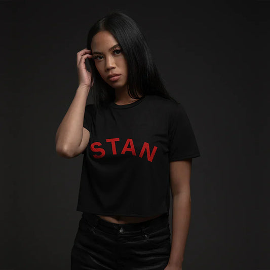 STAN CROPPED T-SHIRT (BLACK)